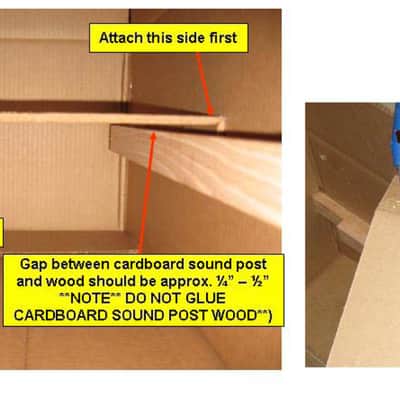 Bogdon Box Bass Kit 3-string with a pickup, Blank-Box no ink. image 9