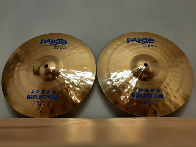 Paiste 14" 2000 Sound Reflections Heavy Hi-Hat Cymbals (Pair) 1986 - 1993 - Brilliant image 1