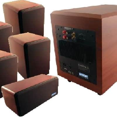 HD Fidelity 5.1 Home Theater Speaker System HDF-SYS-099-M Maple image 1