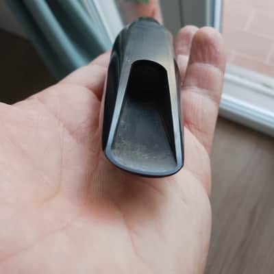 Rare Pomarico bass saxophone hard rubber mouthpiece, hadmade in Italy. image 11