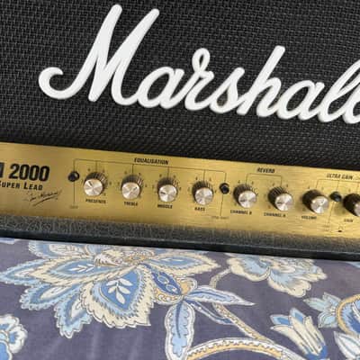 Marshall JCM 2000 DSL 50 Dual Super Lead 2-Channel 50-Watt Guitar Amp Head 2000s - Black image 9
