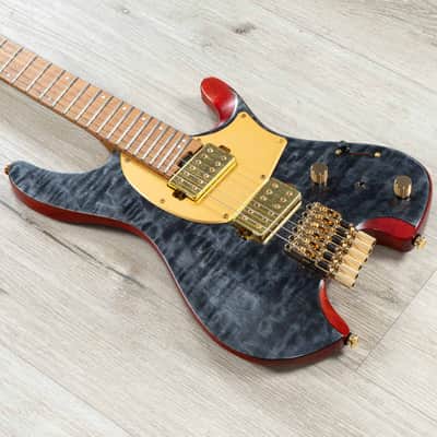 Ibanez MGFM10 Manuel Gardner Fernandes Headless Multi-Scale Guitar, Obsidian Black Low Gloss image 1