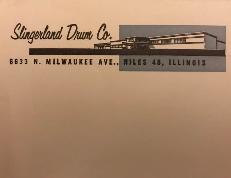 Slingerland Invitation to Chicago reception 1966 image 1