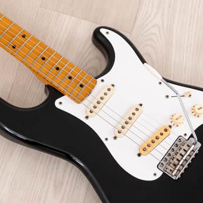 1983 Fender '57 Stratocaster JV ST57-85 Black w/ USA Fullerton Pickups, Japan MIJ Fujigen image 7