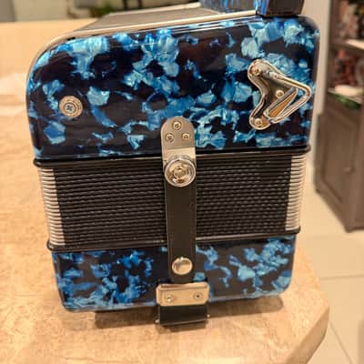 Hohner Corona II Accordion F/Bb/Eb Keys 2010s - Dark Blue image 4
