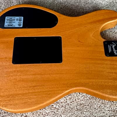 Fender Limited Edition American Acoustasonic Telecaster With Deluxe GigBag and Case Candy -2023 Model in Shell Pink & Tortoise Rosette and Purfling image 10
