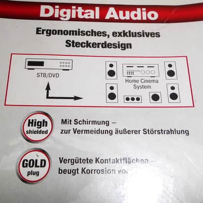 High-End Digital Audiokabel * RCA cinch:cinch vergoldet gold-plated ~ unbenutzt image 3