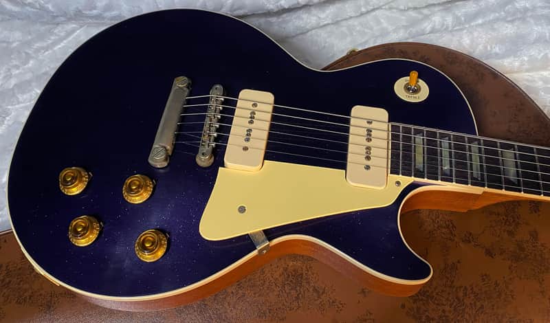 NEW! Gibson Custom Shop Murphy Lab '56 Les Paul Dark Purple SPARKLE Top Reissue - Ultra Light Aged - 8.8 lbs - Authorized Dealer - G05466 image 1