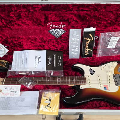 Fender American Stratocaster 60th Anniversary Diamond Edition 2006 Sunburst TIME CAPSULE CASE QUEEN! USA Limited Edition FSR Strat Guitar image 1