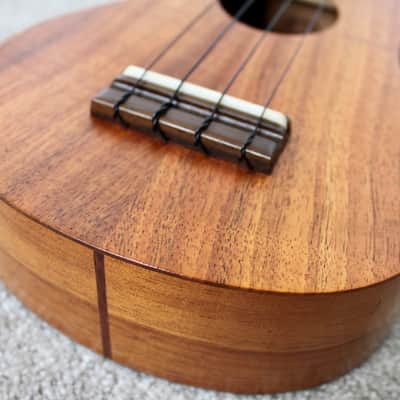 2001 G String Ukulele Co. Koa Longneck Soprano Ukulele W/ Carrying Case image 13