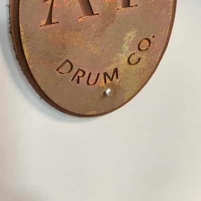 *WOW!* A&F Drum Co. 3-Piece 12/14/18 Royal Brass Bop Drum Kit Set with Wood Bass Drum Hoops image 15