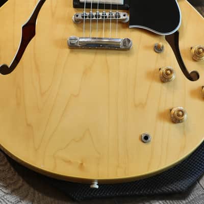 2010 Gibson Custom Shop ES-335 '58 Historic Reissue Semi-Hollow Electric Guitar Natural + COA OHSC image 6