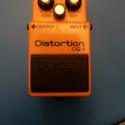 RARE Boss DS-1 Distortion TRANSITIONAL Period MIT/MIJ Black Label 1980s image 1