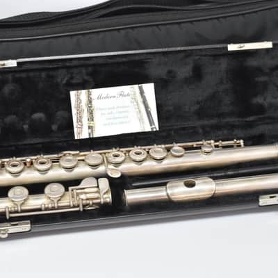 Vintage Gemeinhardt Sterling Silver Handmade 3SSB Open Hole Flute Inline B Foot image 14