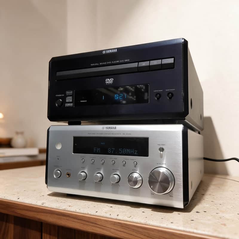 Yamaha RX-E410 DVD-E810 Rare Vintage Player Receiver Stereo Set Tested Warranty