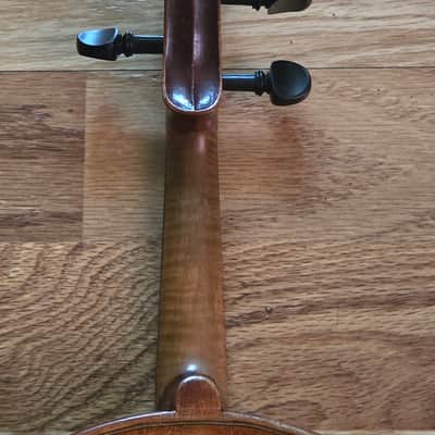 Vintage 1920's John Juzek 1/4 size violin with bow image 9