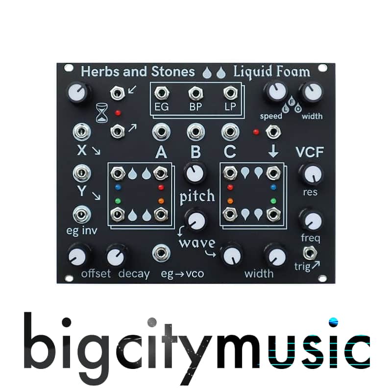 Herbs and Stones Liquid Foam Synth  & Sequencer Module Eurorack Version image 1