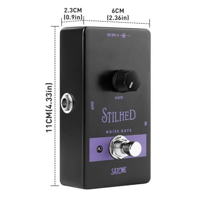 Satone S810 Stilhed Noise Gate Electric Guitar Effect Pedal - Noise Suppressor Effect Acoustic Metal Pedal with True Bypass image 3