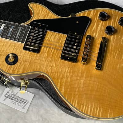 NEW! Gibson Dealer Select Custom Shop Les Paul Custom - Wild AAA Figured Flame Top - Antique Natural - Authorized Dealer - 8.7 lbs - G05981 (Copy) image 7
