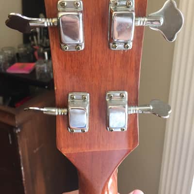 Global 495 B Bass Guitar (SG EB3 Short Scale) 1970's Aged Cherry image 7
