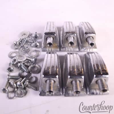 *Ludwig 6x Tom/Snare Drum Small Classic Lugs Set Chrome 1 1/4" USA Vintage 70s* image 1