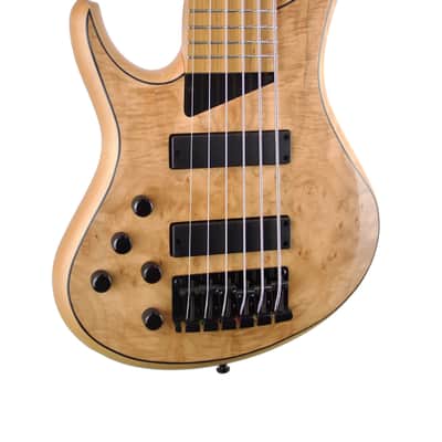 MTD Kingston Z6 Left Handed Roasted Maple Fingerboard, Natural Maple Burl Matte