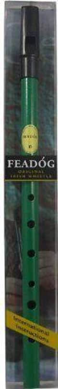 Feadog Whistles Feadog Brass D Whistle Pack - Green