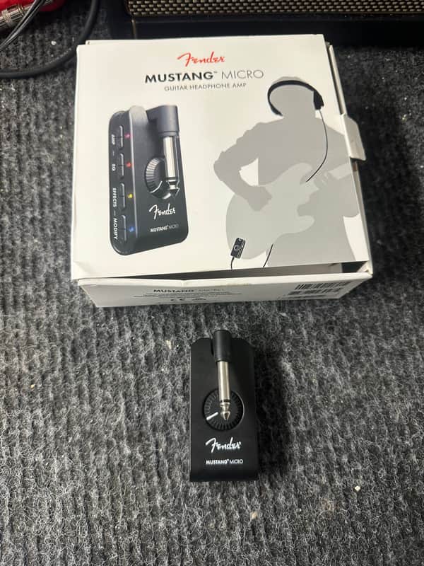 Fender Mustang Micro Guitar Headphone Amp 2021 - Present - Black image 1