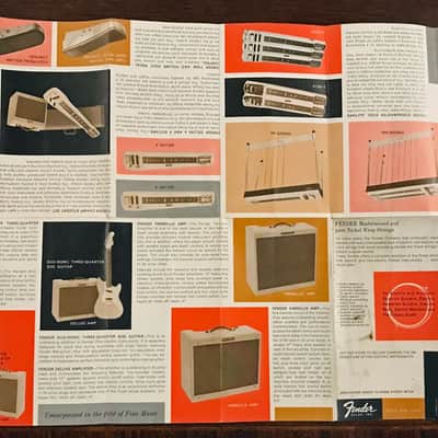 Original Vintage 1961 Fender Fold-Out Catalog image 4