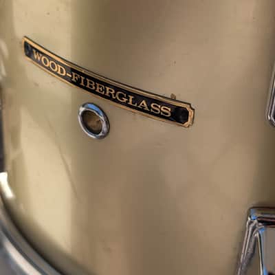 Pearl Wood Fiberglass 13" Rack Tom 1970s - Silver image 6