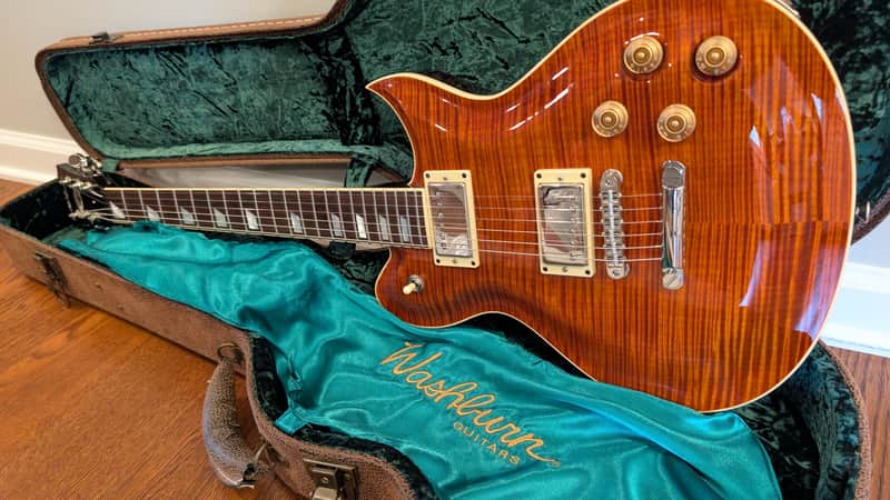 Washburn WI580 USA Custom Shop Electric Guitar / 2008 / MINT / Original HSC / Paperwork - Flame image 1