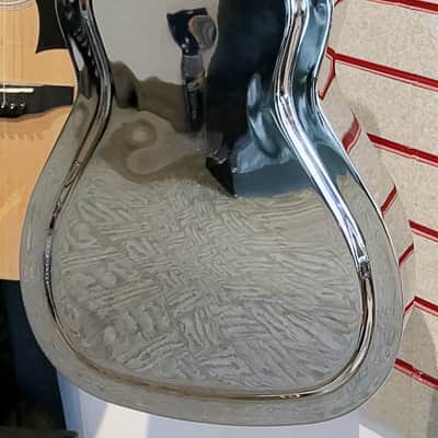 Epiphone Bluegrass MD-100 Resonator CHROME Acoustic Guitar by Gibson RARE image 7