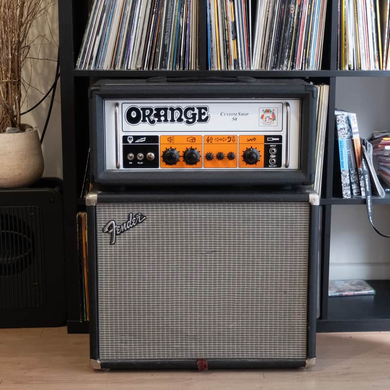 Orange Custom Shop 50 CS50 50W amp head handwired in UK 240V/110V immaculate with cover image 1