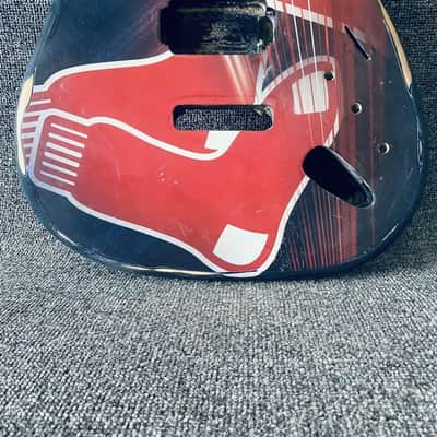 SSH Basswood Bostom Red Sox Custom Guitar Body image 6