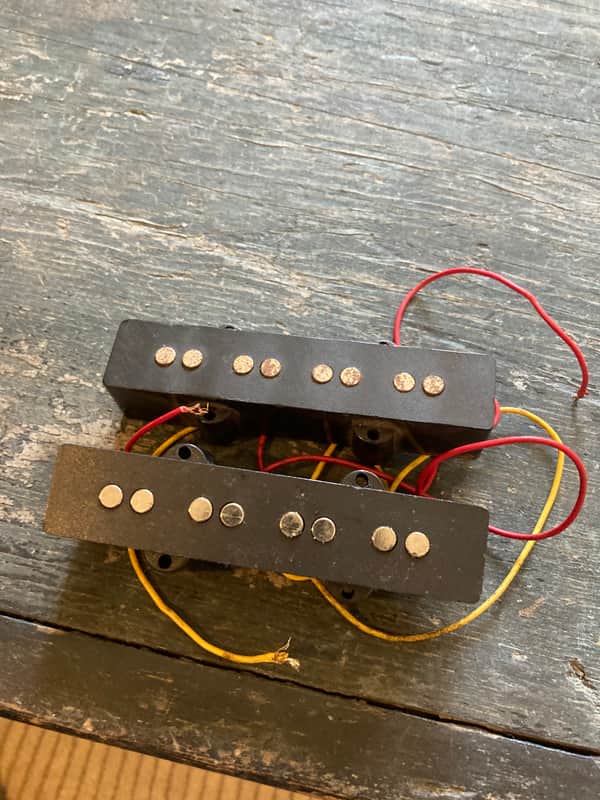 Unknown j-bass pickup set 80's 90's - Blk image 1
