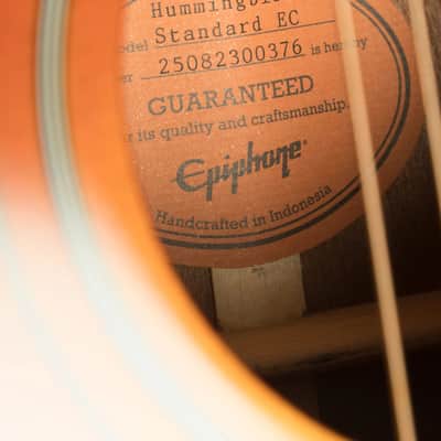 Epiphone Hummingbird Standard EC | Cherry Sunburst image 8