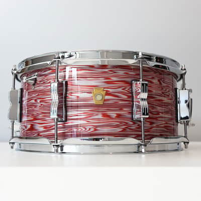 Ludwig Legacy Mahogany 6.5" x 14" Snare Drum w/ VIDEO! Vintage Pink Oyster 3-Ply image 1