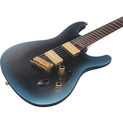 Ibanez SML721 S Axe Design Lab Multi-scale Electric Guitar - Midnight Arctic Ocean Matte image 7