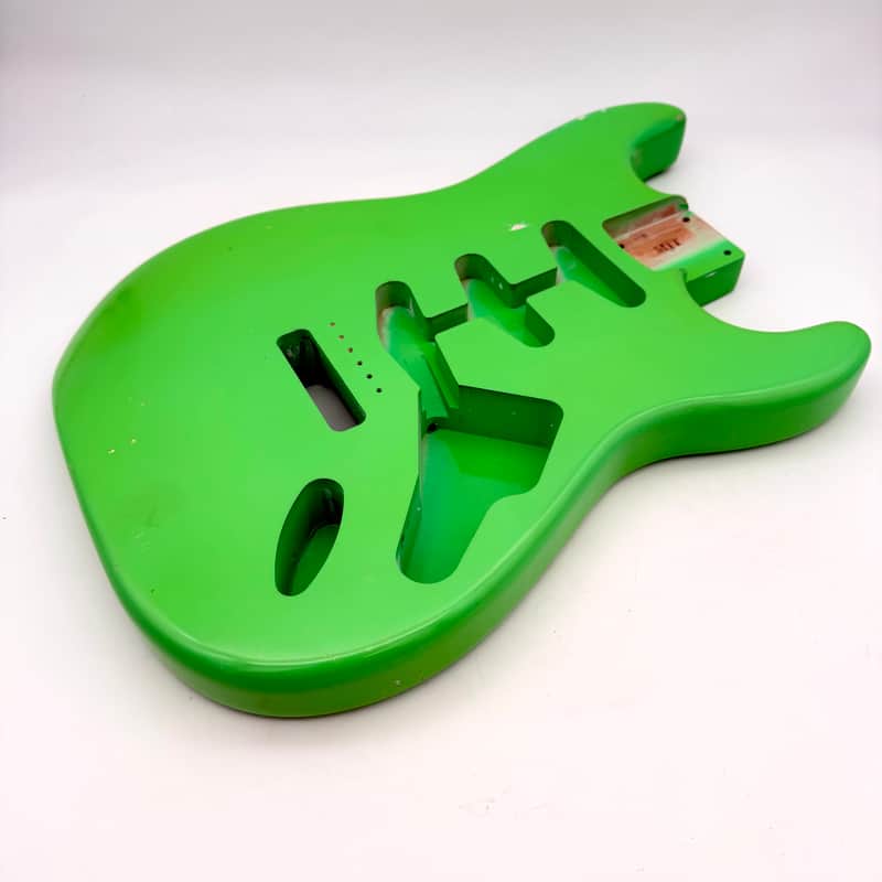 MJT Stratocaster Body Alder Relic Nitro Neon Green mjt6565 image 1