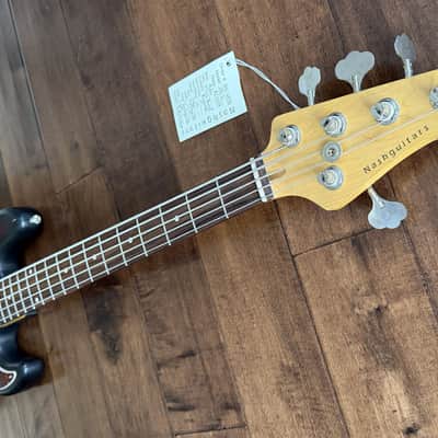 Nash Bass Model JB-5 3-Tone Sunburst 5-String Lollar Pickups NG6208 image 7