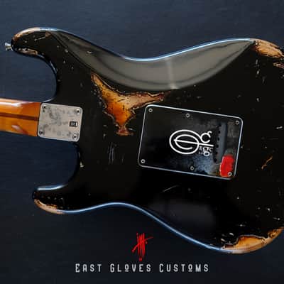 Fender Stratocaster 60th Anniversary Special Edition Black Aged Relic by East Gloves Customs (Rare) image 4