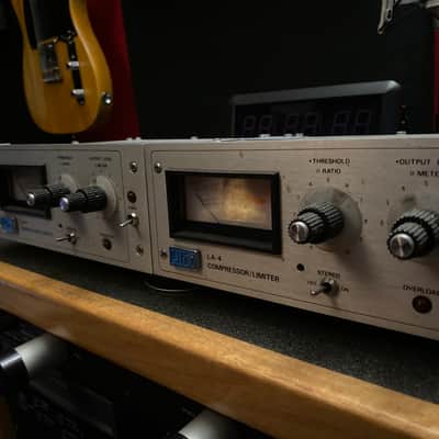 Urei LA-4 Compressor Limiter Pair 1970s - Silverface image 1