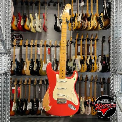 Fender   Custom Shop Stratocaster 56 Fiesta Red Relic image 2