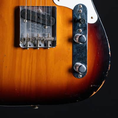 Immagine 2023 Fender Custom Shop Double Esquire Relic - Two-Tone Sunburst | Preowned - 11