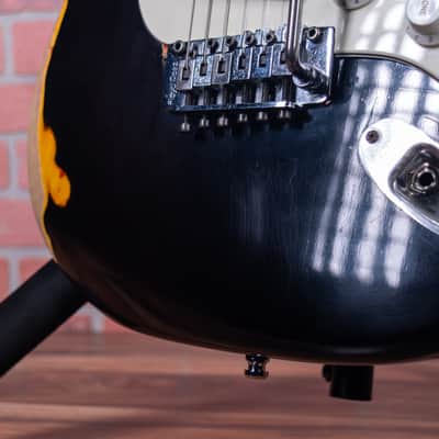Medium Rare Guitars Diablo “Rat Strat” Relic Black Over Sunburst Heavy Relic 2022 w/Hardshell Case image 11