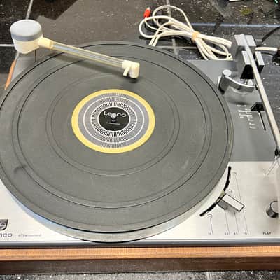 Lenco B55 Turntable w/ Original Lenco Clean L Cleaning Arm & Philips 400 Cartridge; Serviced image 1