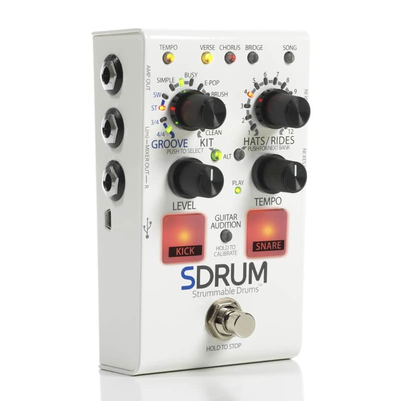 Digitech SDRUM Strummable Drums Effect Pedal with Power Supply Auto-Drummer image 1