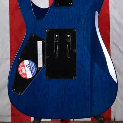 ESP LTD MH-203 QM - See Thru Blue image 5