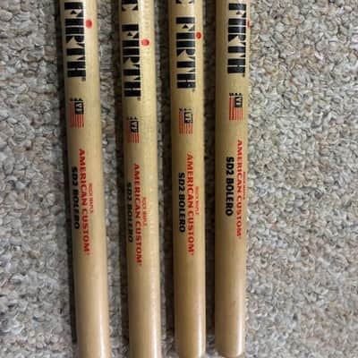 Vic Firth American Custom SD2 Bolero Wood Tip Drum Sticks 2010s - Natural image 2