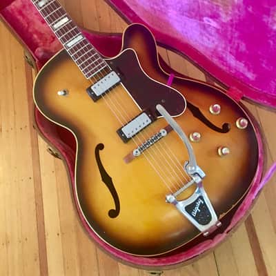 Epiphone Broadway e-252 c 1966 Sunburst original vintage USA Kalamazoo Gibson image 2
